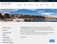 Tablet Screenshot of apartmani-bacic.com